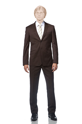  brown suit